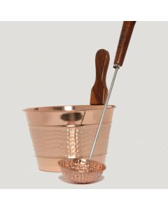Luxury Finnish Sauna Bucket in Copper Including Matching Ladle