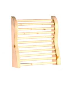 Curved Hemlock Sauna Headrest