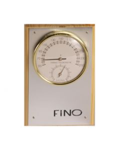 Vertical 1 Dial Stainless Steel Sauna Thermometer / Hygrometer