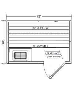 Polar PB46 Outdoor Pre-Built Sauna