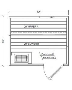 Polar PB56 Outdoor Pre-Built Sauna