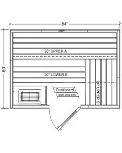 Polar PB57 Outdoor Pre-Built Sauna