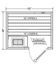 Polar PB45 Outdoor Pre-Built Sauna