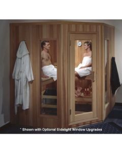 Polar PB55 Corner 5-Sided Pre-Built, Modular Sauna Room