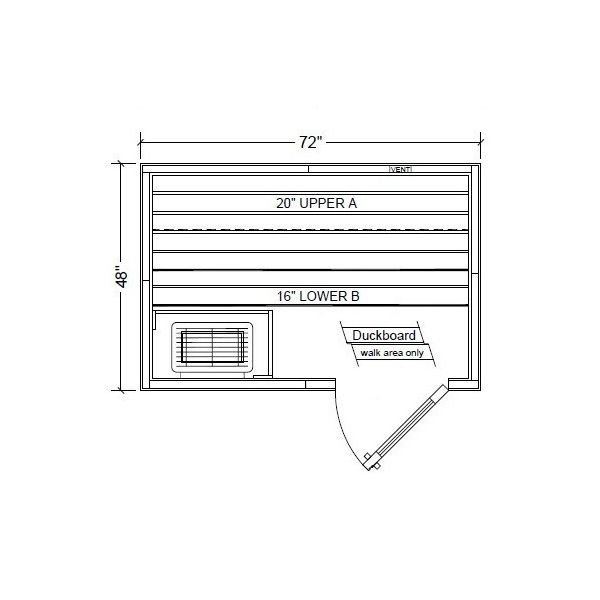 Polar PB46 Outdoor Pre-Built Sauna