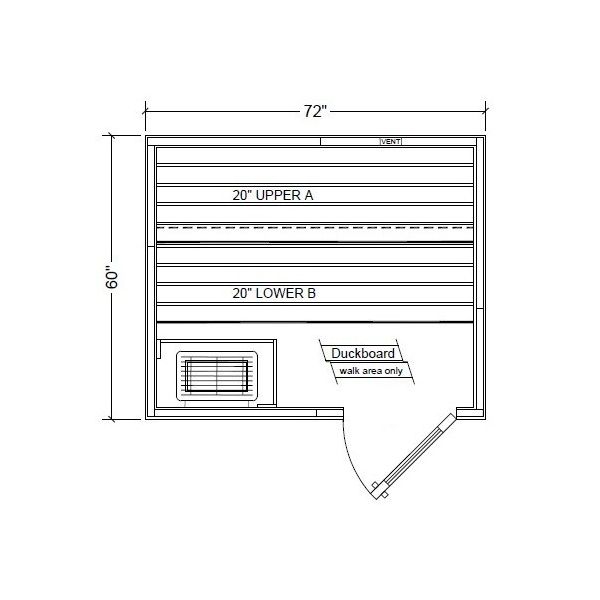 Polar PB56 Outdoor Pre-Built Sauna