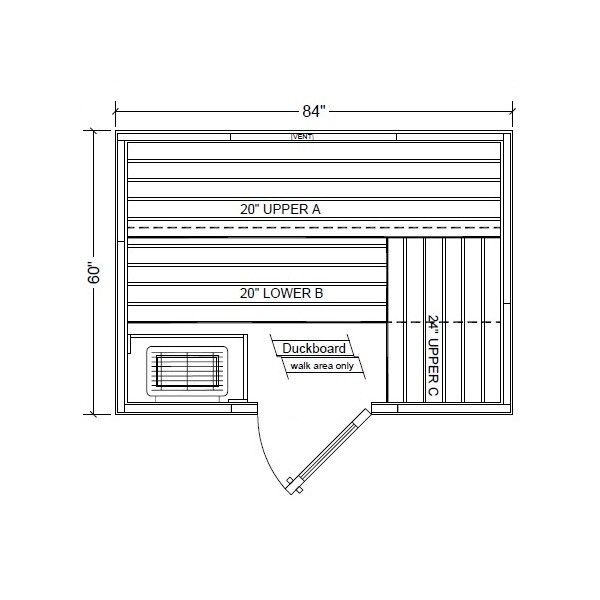 Polar PB57 Outdoor Pre-Built Sauna