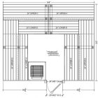 10x12 Clear White Aspen Custom Sauna Kit