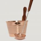 Luxury Finnish Sauna Bucket in Copper Including Matching Ladle