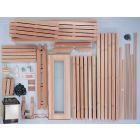 4x6 Clear Western Red Cedar Custom Sauna Kit for Alexander Doroshko