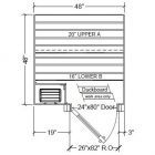 4x4 Clear Western Red Cedar Custom Sauna Kit