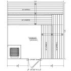 10x10 Clear Western Red Cedar Custom Sauna Kit