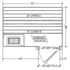 4x6 Clear Western Red Cedar Custom Sauna Kit