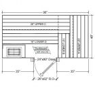 4x8 Clear Western Red Cedar Custom Sauna Kit