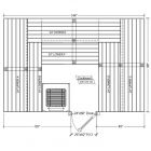 8x12 Clear Western Red Cedar Custom Sauna Kit