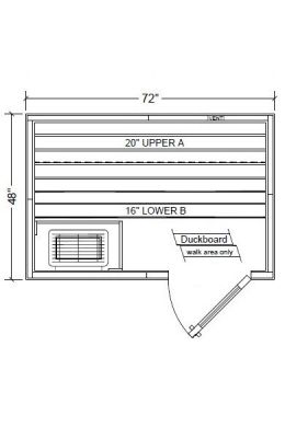 Polar PB46 Outdoor Pre-Built Sauna