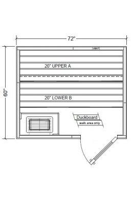 Polar PB56 Outdoor Pre-Built Sauna