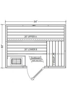 Polar PB57 Outdoor Pre-Built Sauna