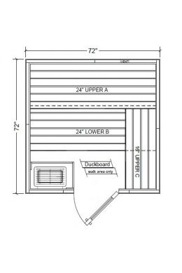 Polar PB66 Outdoor Pre-Built Sauna