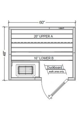 Polar PB45 Outdoor Pre-Built Sauna