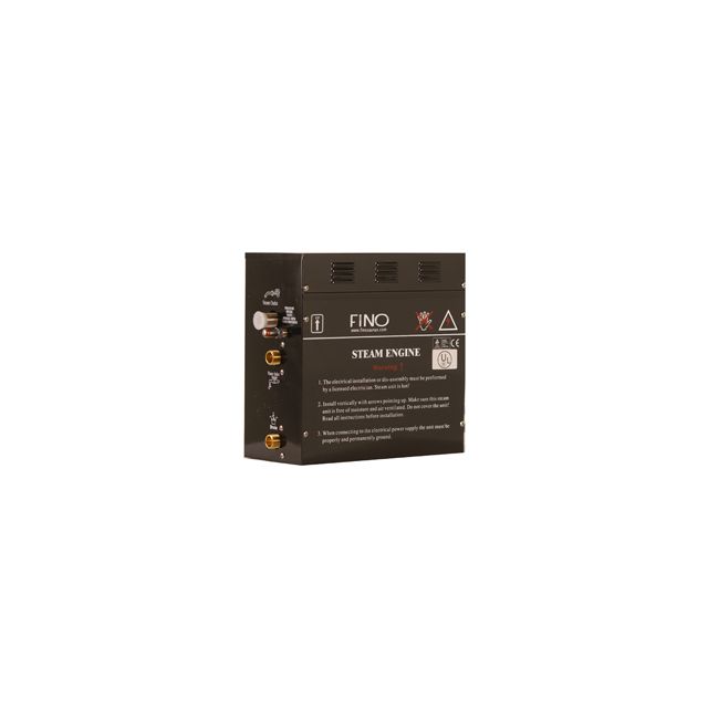 9 KW FINO Steam Generator including Digital Controls and Aromatherapy Steamhead