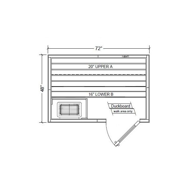 Polar PB46 Outdoor Pre-Built Sauna