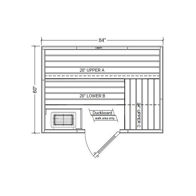 Polar PB57 Outdoor Pre-Built Sauna