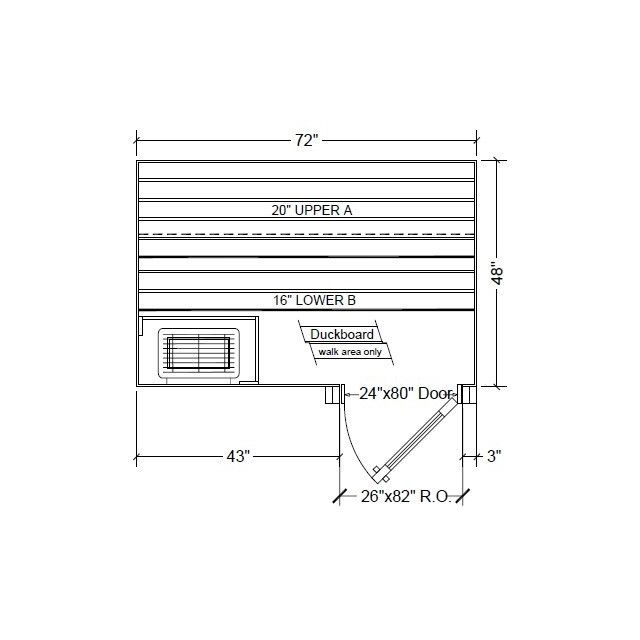 4x6 Clear Western Red Cedar Custom Sauna Kit