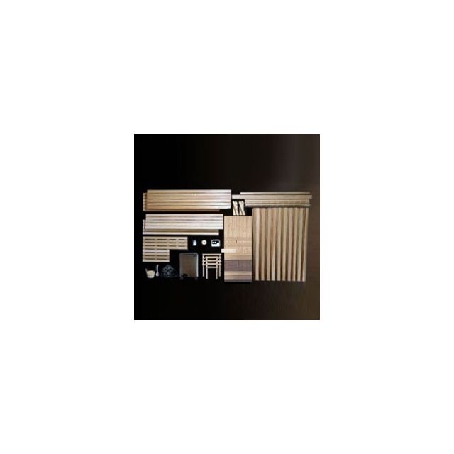 6x9 Clear White Aspen Custom Sauna Kit