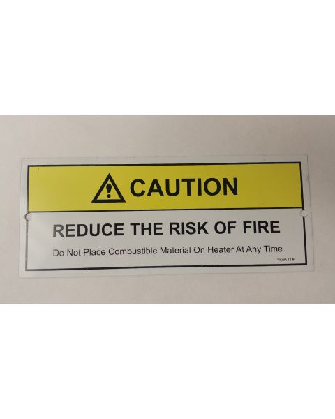 Metal Caution Sauna Sign