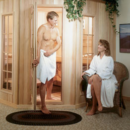 Happy Sauna couple